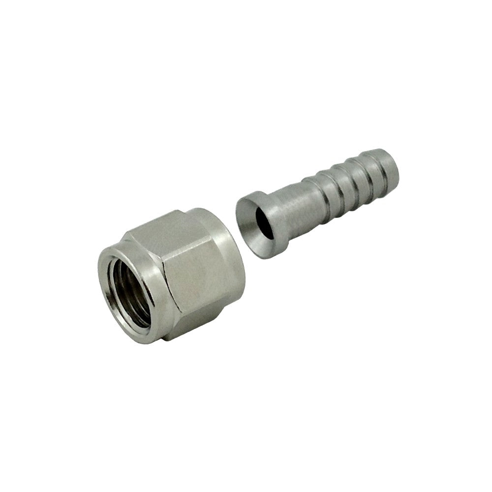 Barbed Swivel Nut Tail Piece for Ball Lock Connector - ¼