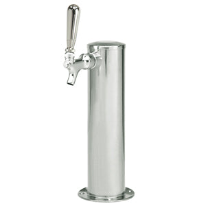Micromati 3" Column Tower - Spin Stop Single Faucet - Polished Stainless Steel - Air Cooled