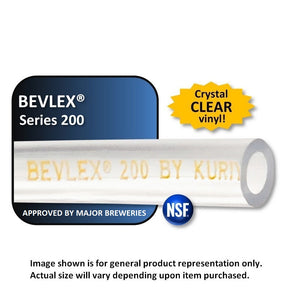 BevLex Clear PVC Line 5/16" ID x 9/16" OD x 100 ft long
