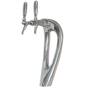 Mystique Tower - 2 Euro Faucets - Chrome Finish - Glycol Ready