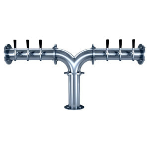 Micromatic Titan "U" Tower - 6 Faucets - Polished Stainless Steel - Glycol Cooled